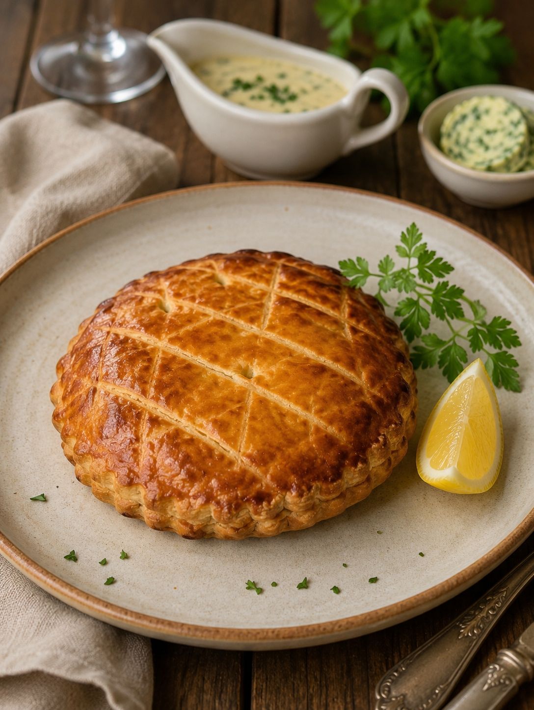 Tourte aux cuisses de grenouilles (individuelle)